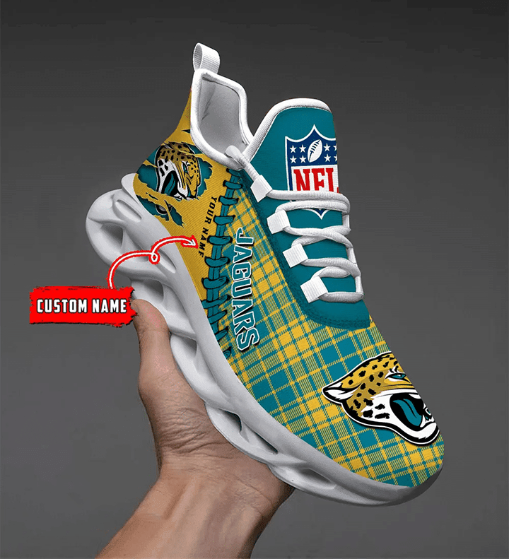 Jacksonville Jaguars Personalized Yezy Running Sneakers