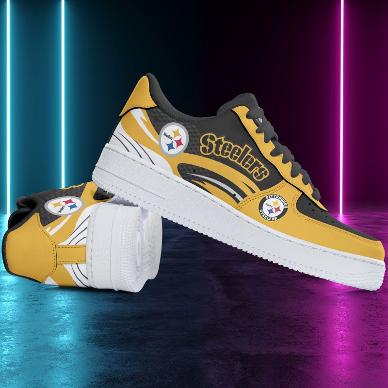 Pittsburgh Steelers AF1 Shoes Side View