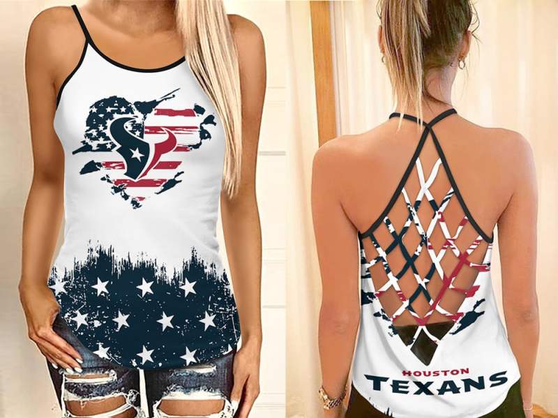Houston Texans Criss Cross Tank Top