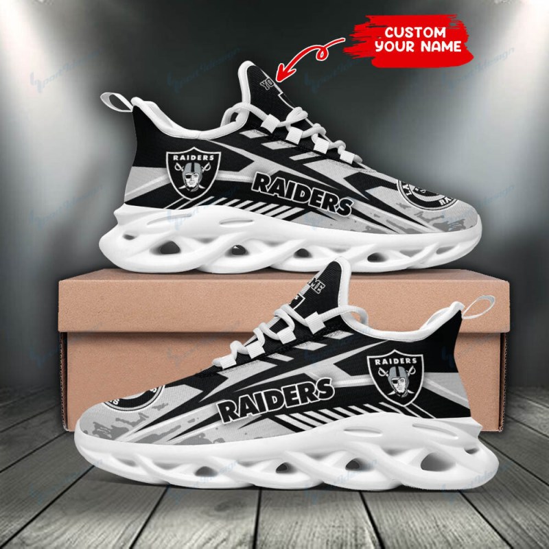Las Vegas Raiders Personalized Yezy Running Sneakers