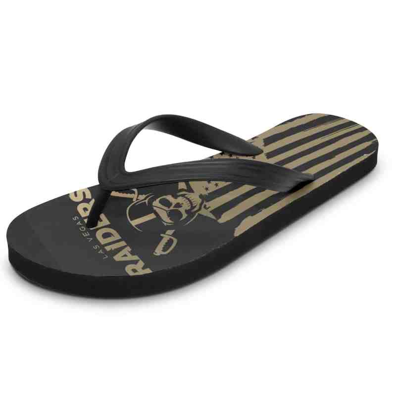 Las Vegas Raiders Summer Flip Flop Image 2