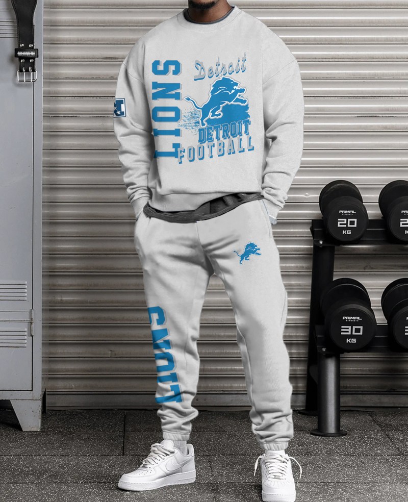 Detroit Lions Combo 3D Sweatsuit