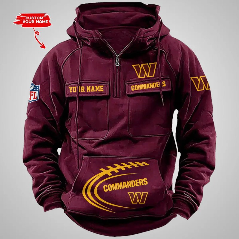Washington Commanders Hoodie Back