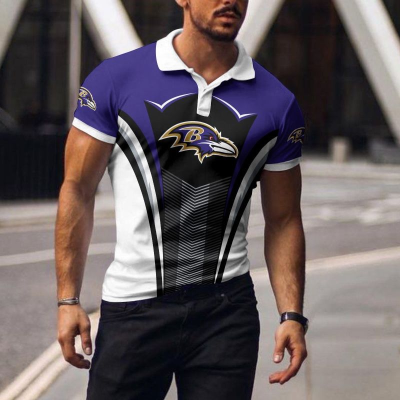 Baltimore Ravens Polo T-shirt Front View