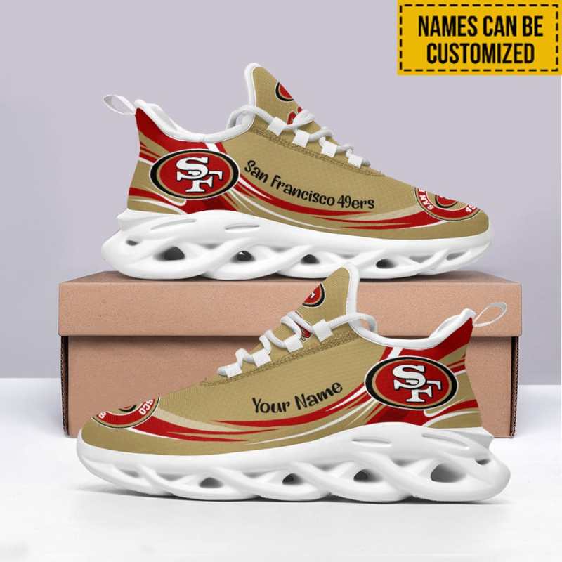 San Francisco 49ers Personalized Yezy Running Sneakers