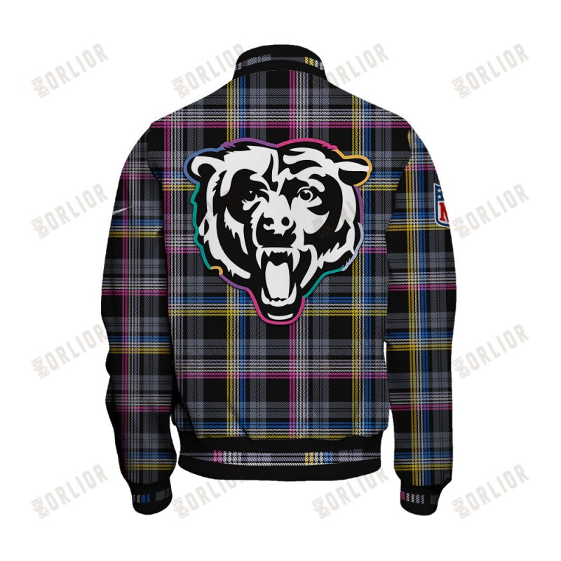 Chicago Bears Varsity Jacket Back View