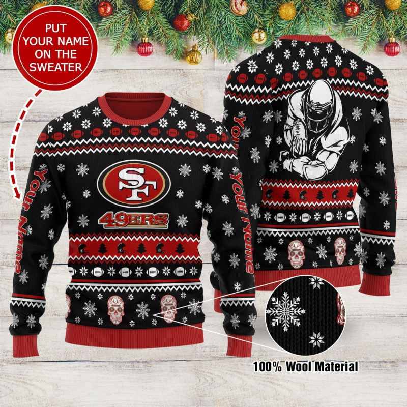 San Francisco 49ers Personalized Sweater