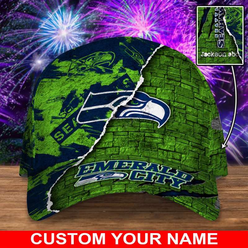 Seattle Seahawks Personalized Classic Cap
