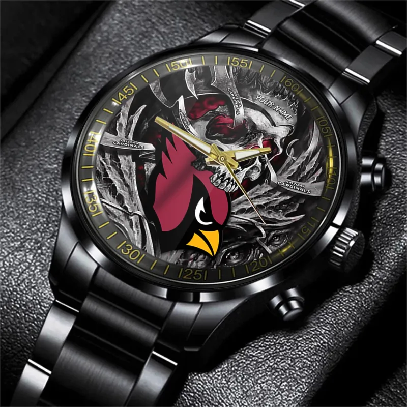 Arizona Cardinals Black Fashion Watch