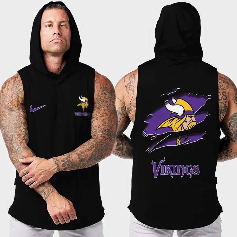Minnesota Vikings Men's Workout Hooded Tank Top