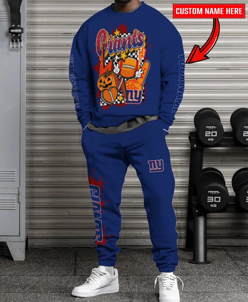 New York Giants Halloween Sweatshirt and Sweatpants Set