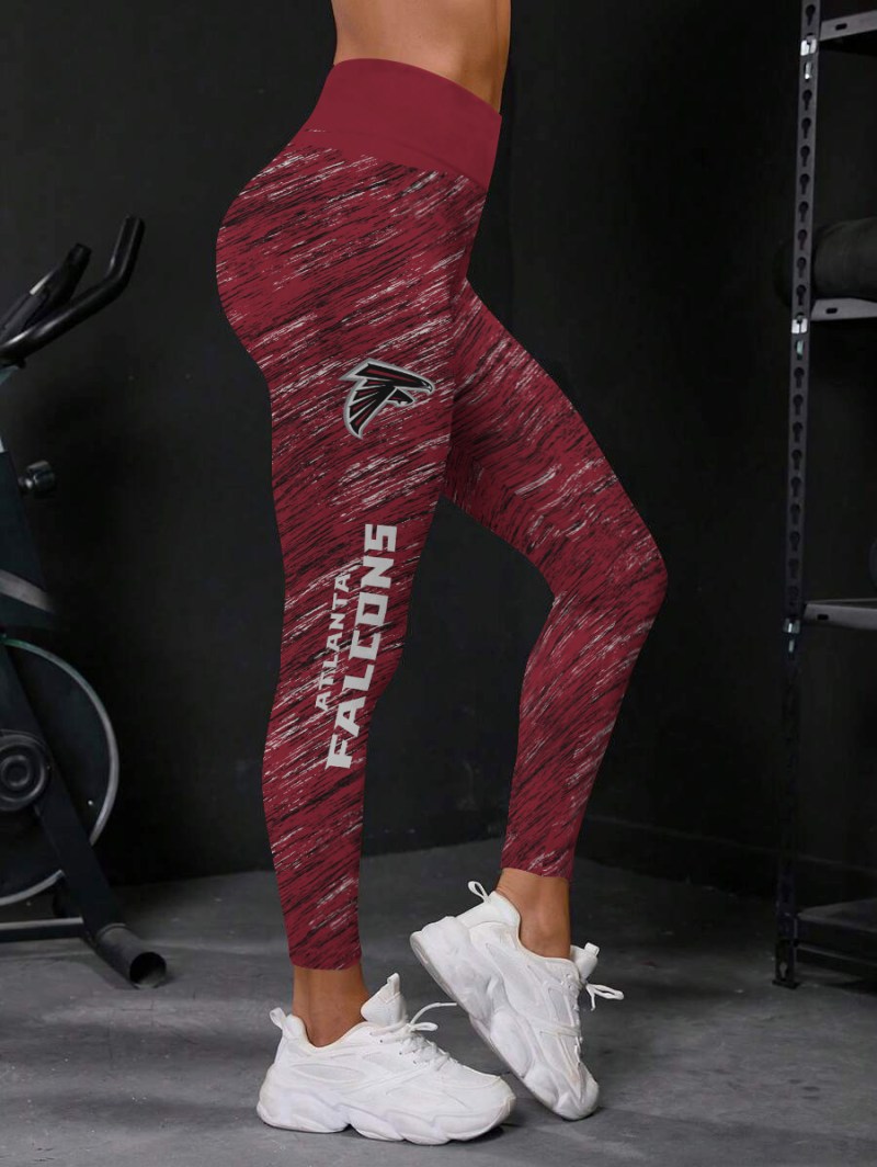 Atlanta Falcons High Waist Push Up Printed Leggings