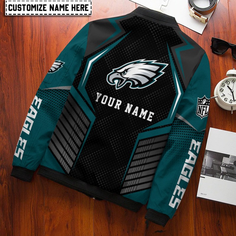 Philadelphia Eagles Bomber Jacket Back