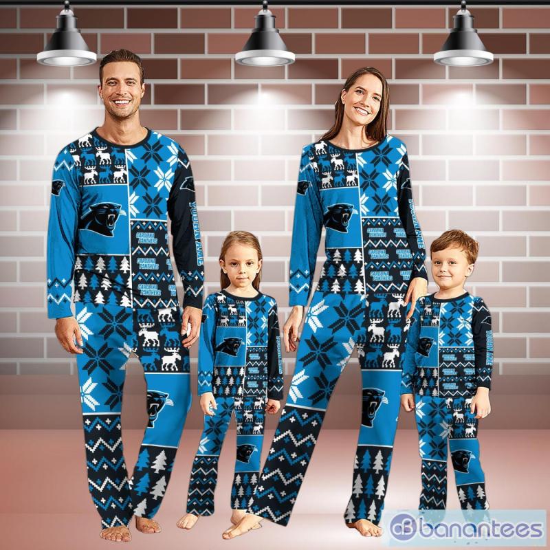 Carolina Panthers Pajamas Set Christmas Gift For Family