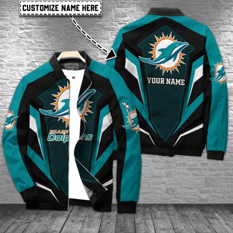 Miami Dolphins Personalized Bomber Jacket