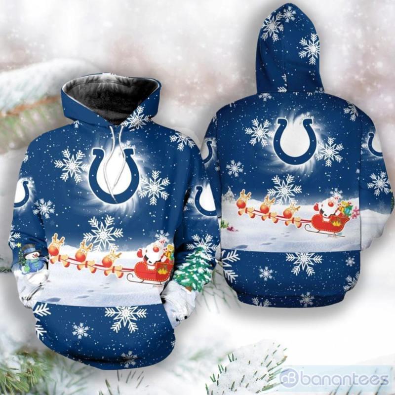 NFL Indianapolis Colts Christmas Santa Claus Unisex Hoodie for Fans