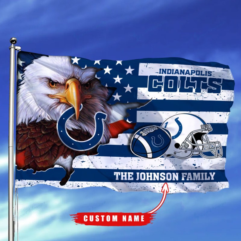Indianapolis Colts Custom Name Flag