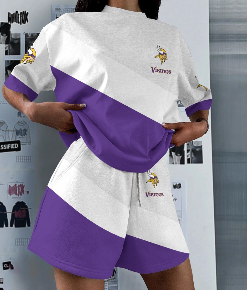 Minnesota Vikings Top and Shorts Set