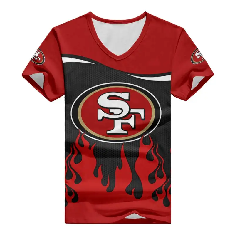 San Francisco 49ers V-neck T-shirt Women's Apparel