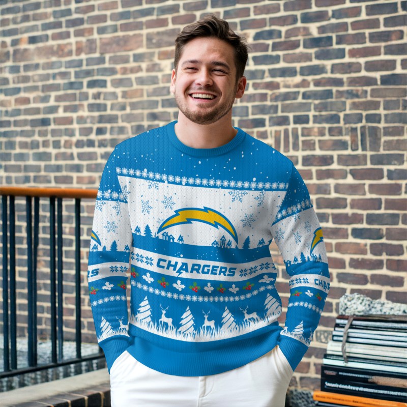 Los Angeles Chargers Ugly Christmas Sweater 3