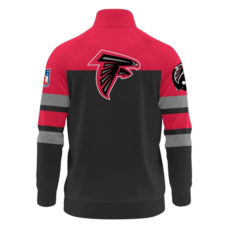 Atlanta Falcons Stand Collar Jacket - Close Up