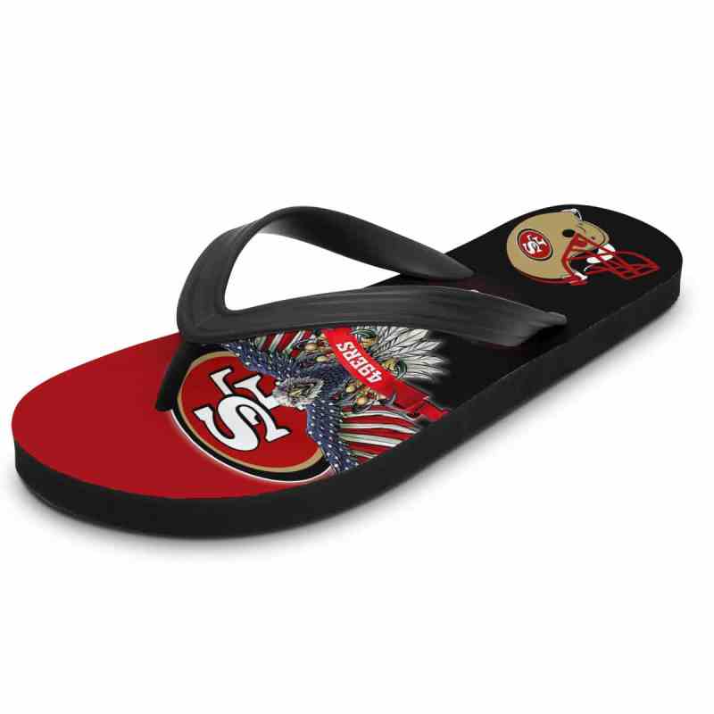 San Francisco 49ers Summer Flip Flop Image 2
