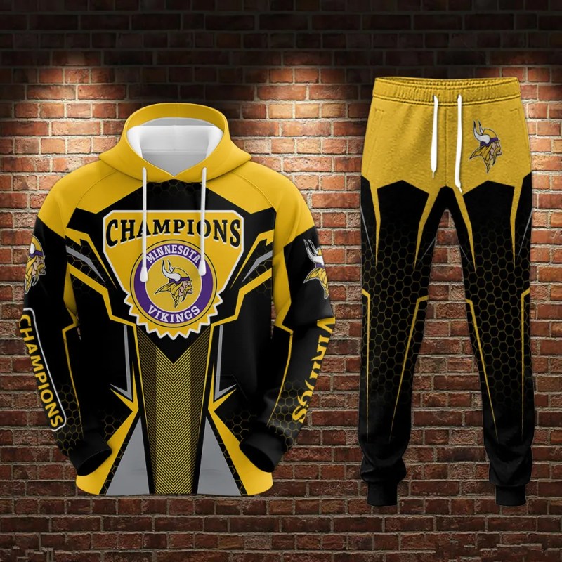 Champion Minnesota Vikings Limited Hoodie and Jogger Set