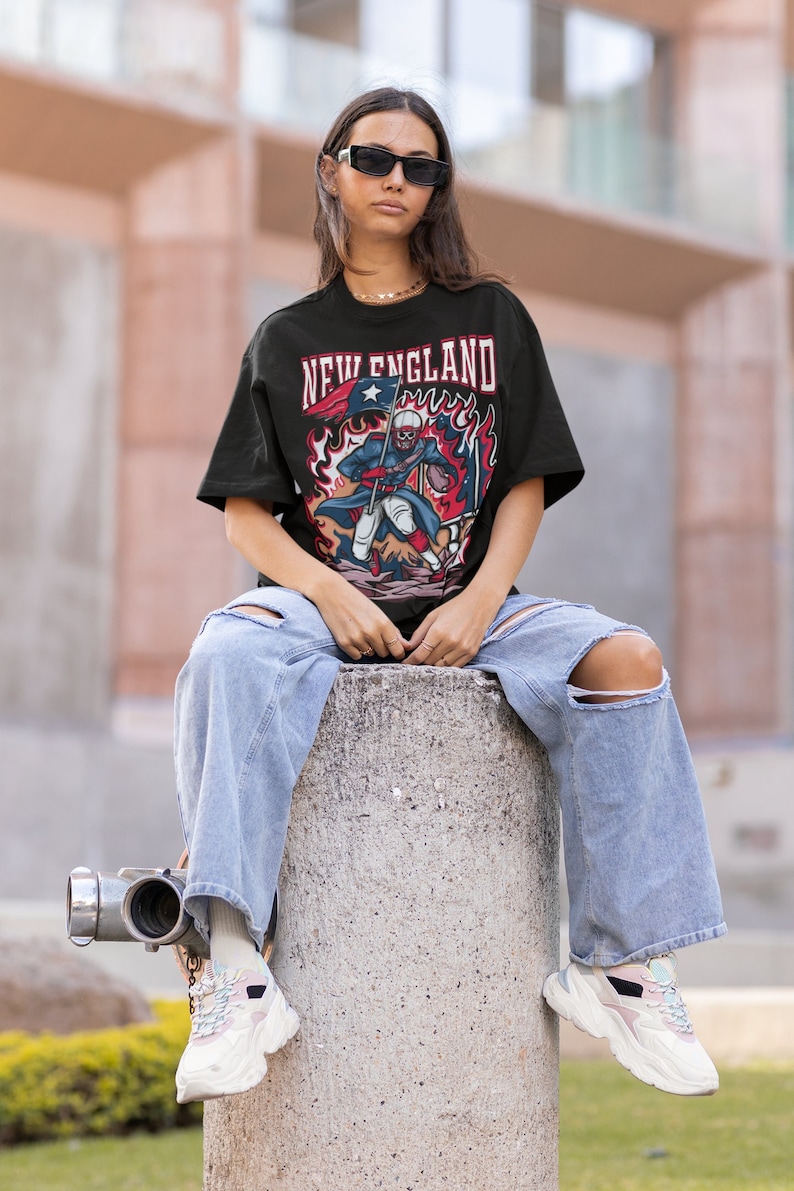 New England Patriots Unisex T-Shirt - Side View