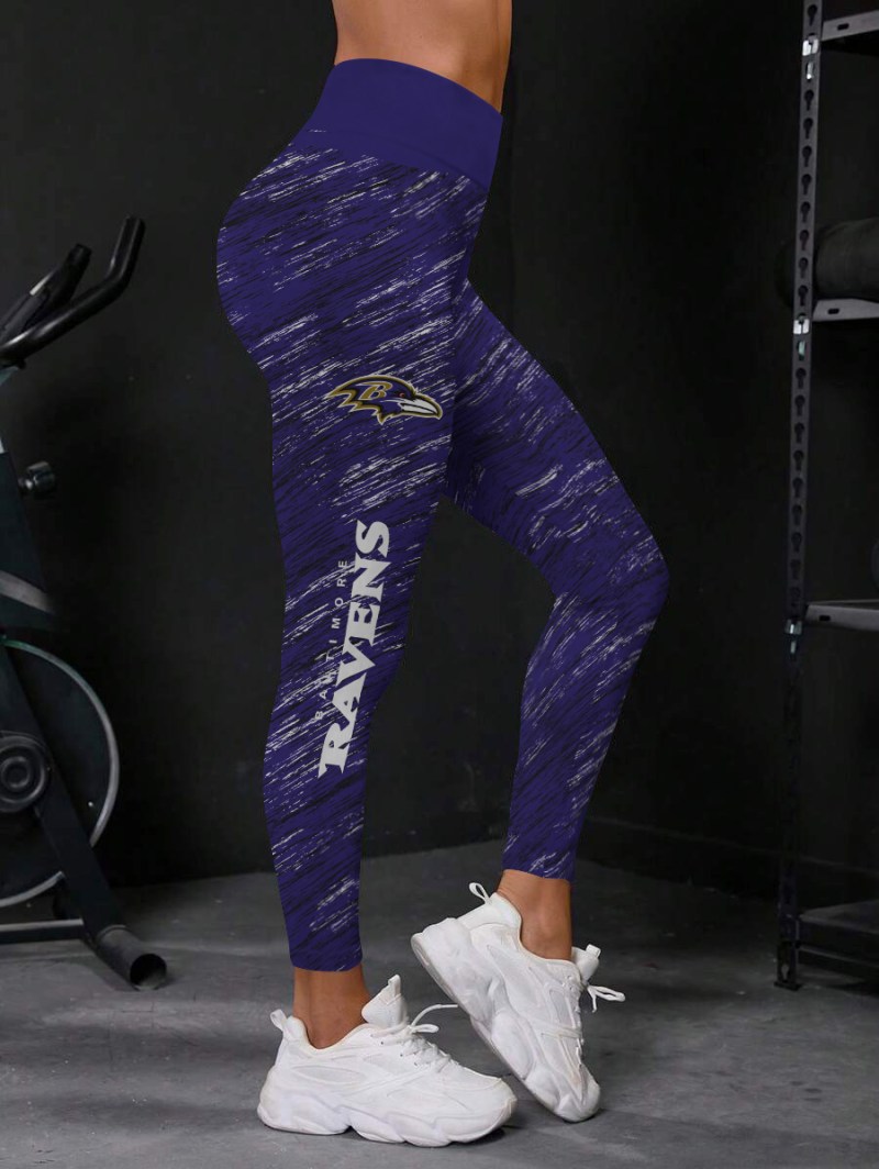 Baltimore Ravens High Waist Push Up Printed Leggings