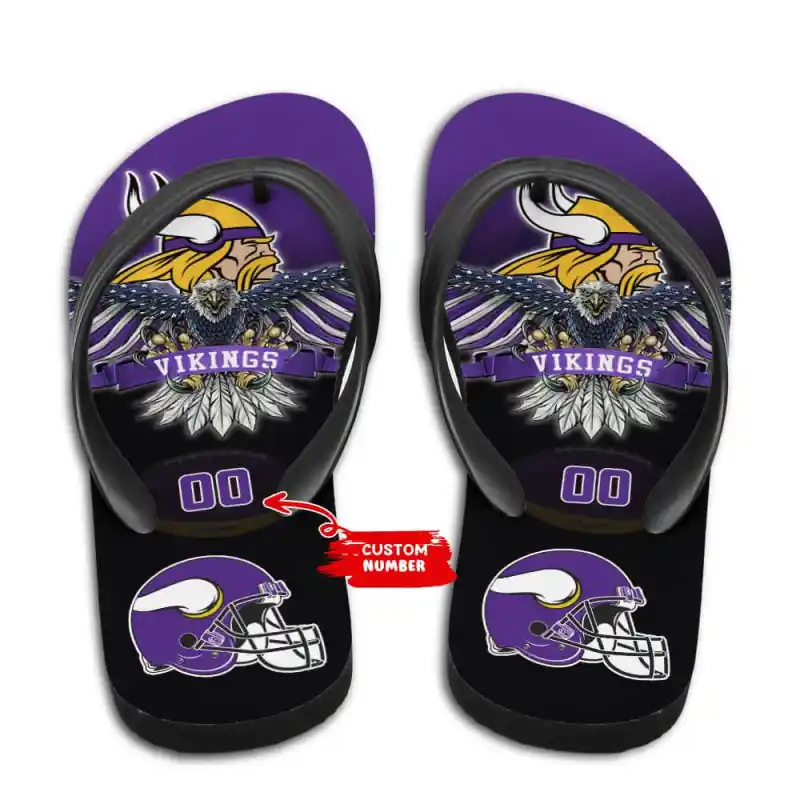 Minnesota Vikings Flip Flop Image 1