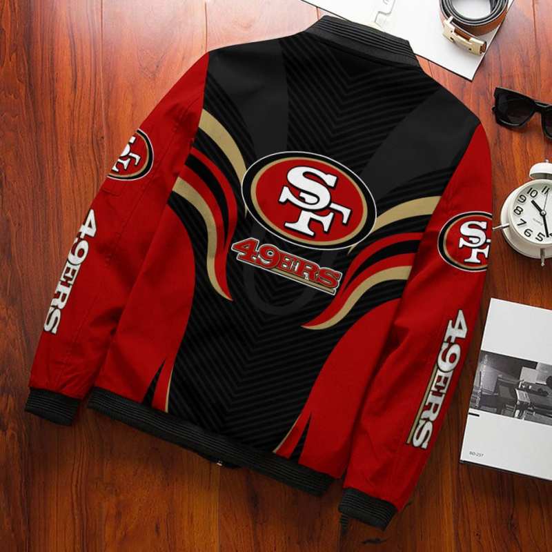 San Francisco 49ers Bomber Jacket Front View