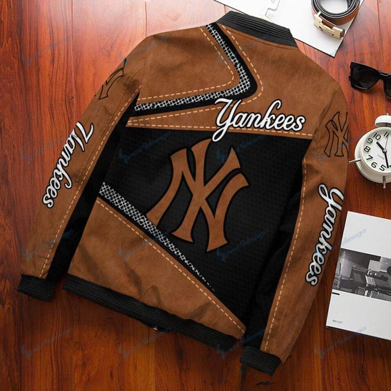 New York Yankees Bomber Jacket Back View