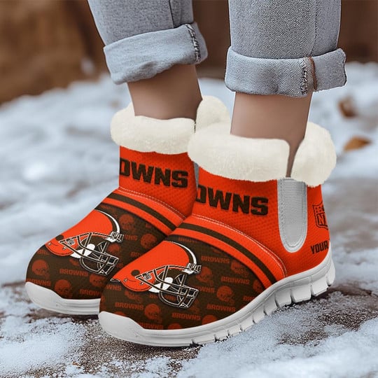 Cleveland Browns Winter Boots Detail