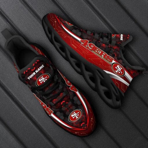 San Francisco 49ers Personalized Yezy Running Sneakers