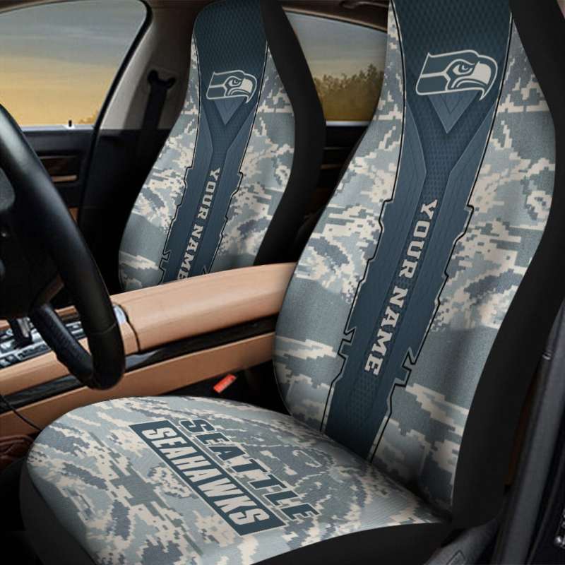 Seattle Seahawks Personalized Car Seat Covers - Ultimate Fan Gear