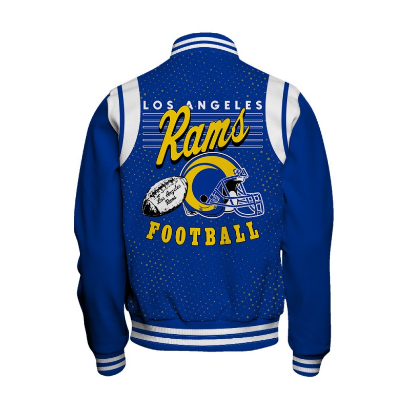 Los Angeles Rams Varsity Jacket Back View