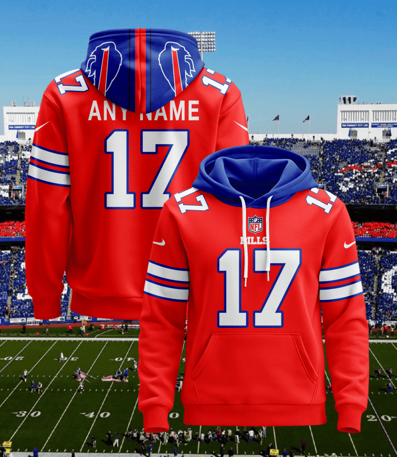 Buffalo Bills Personalized Football Hoodie