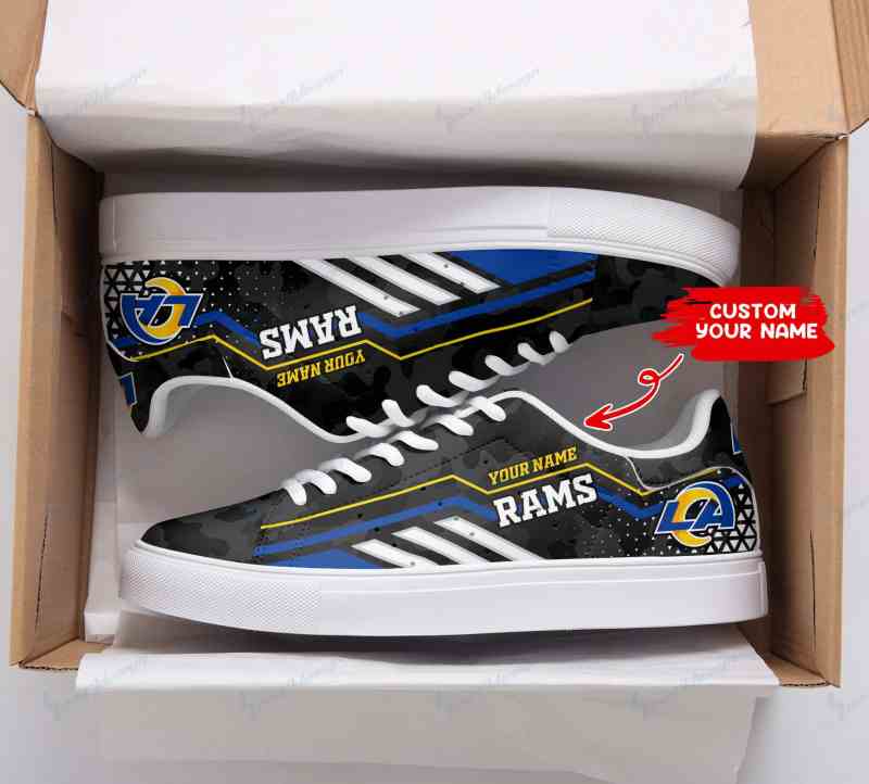 Los Angeles Rams Custom Sneakers Side View