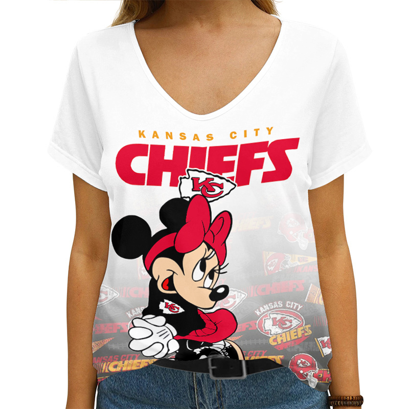 Kansas City Chiefs Personalized V-neck T-shirt