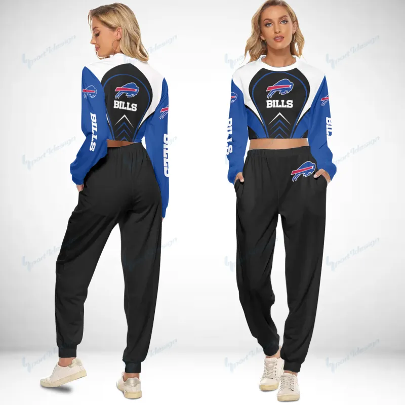 Buffalo Bills Crop Sweatshirt Suit