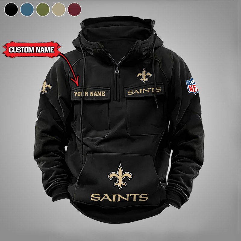 New Orleans Saints Hoodie Black