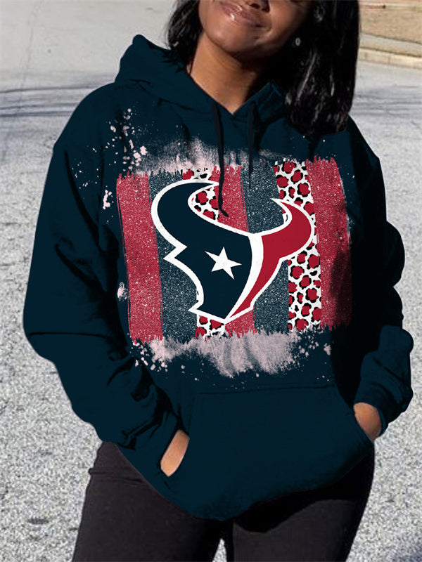 Houston Texans 3D Printed Pocket Pullover Hoodie