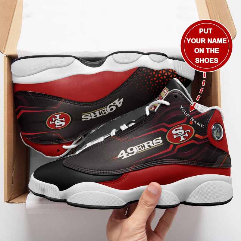 San Francisco 49ers Personalized Air JD13 Sneakers