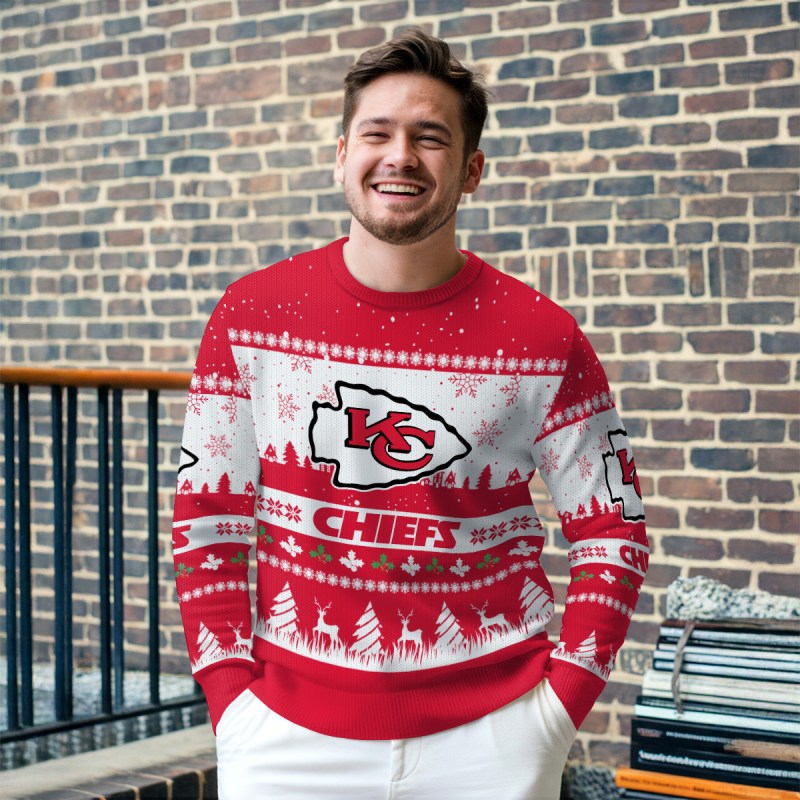 Kansas City Chiefs Ugly Christmas Sweater - Outdoor