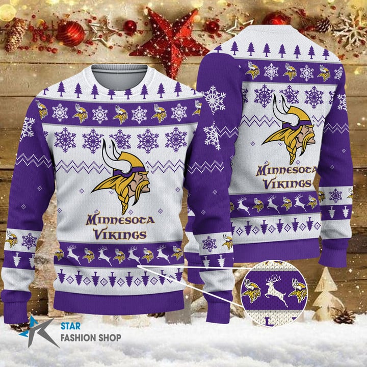 Minnesota Vikings Ugly Christmas Sweater Image 1