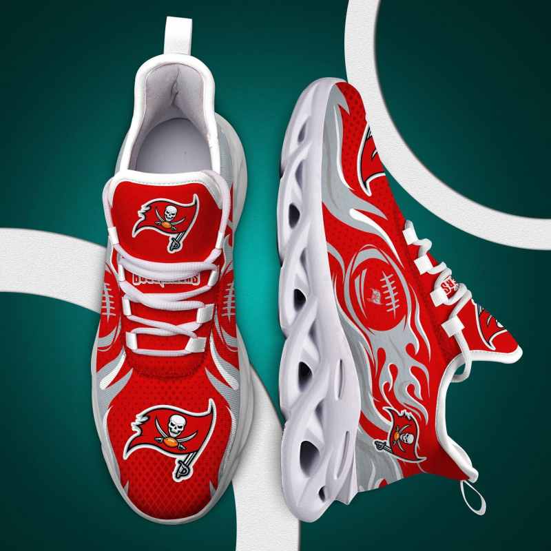 Tampa Bay Buccaneers Yezy Running Sneakers Back View