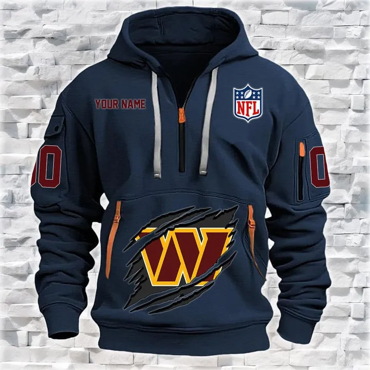 Washington Commanders Quarter Zip Hoodie 2