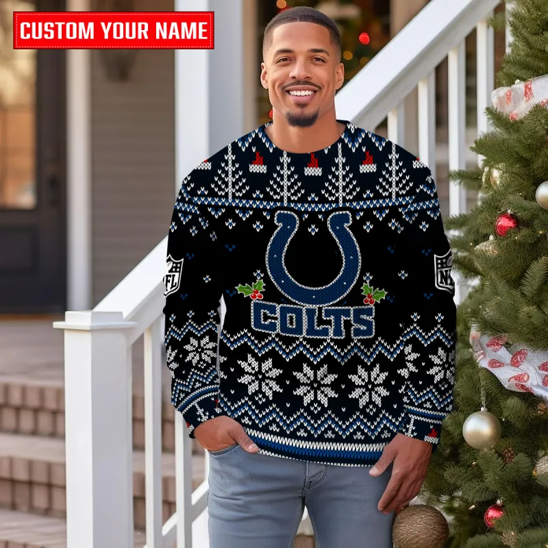 Indianapolis Colts Premium Ugly Christmas Sweater - MKOutdoor3