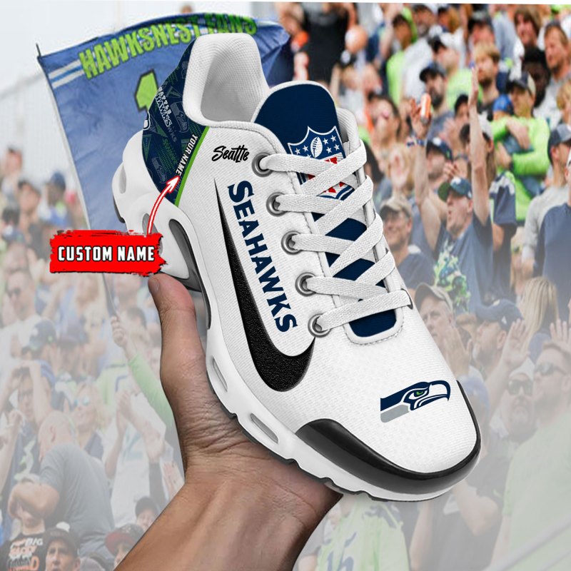 Seattle Seahawks Personalized T-N Youth Sneakers Mockup 1