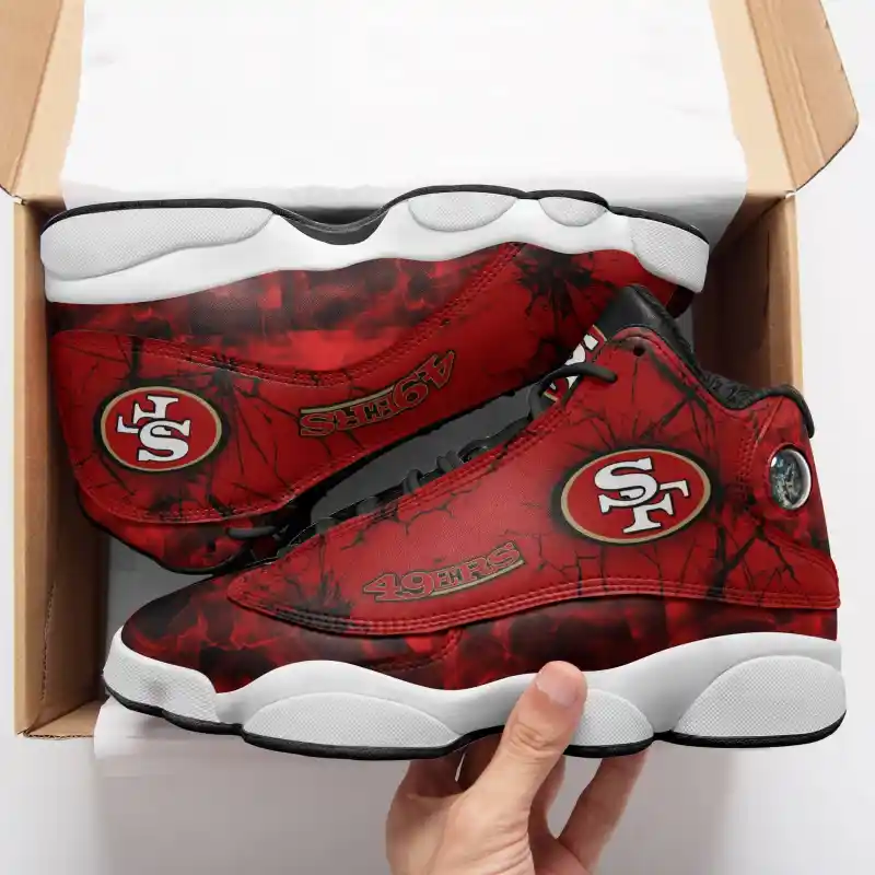 San Francisco 49ers Air JD13 Sneakers Image 2